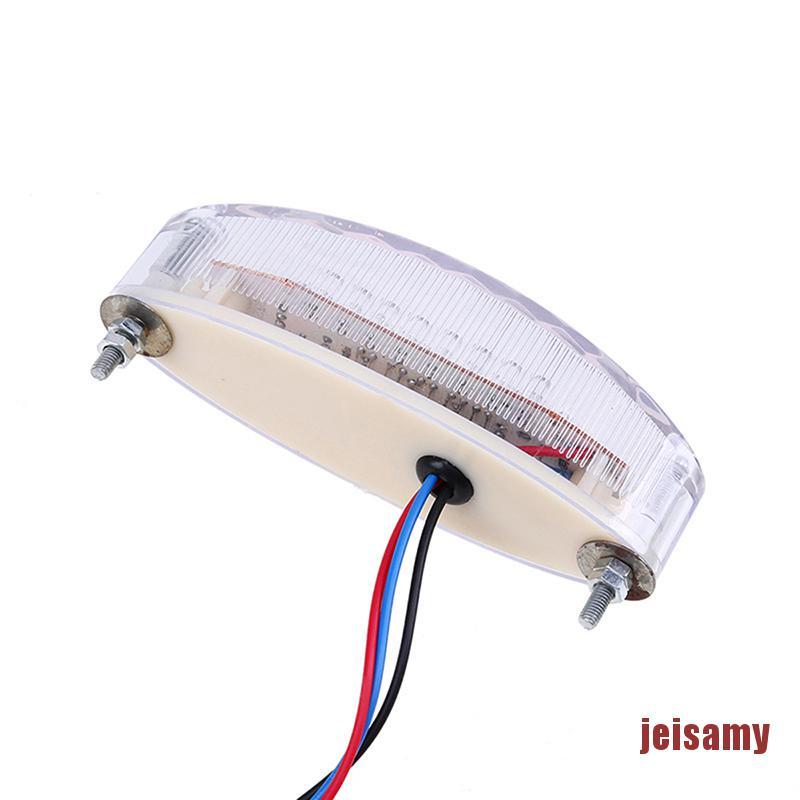 [jei] 28 LEDs 3W 12V Motorcycle Rear Light Led Bike Rear Tail Stop Brake ellipse Light ajx