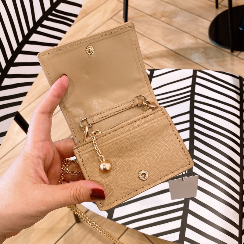 Túi Mini, Ví CK Hot Hit Chất Da Hạt Full Box