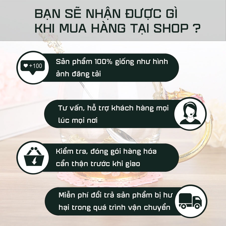 Cốc Uống Trà [PHA LÊ] Cao Cấp - Họa Tiết Đính Hoa - Có Nắp Đậy Có Quai Kèm Thìa C01