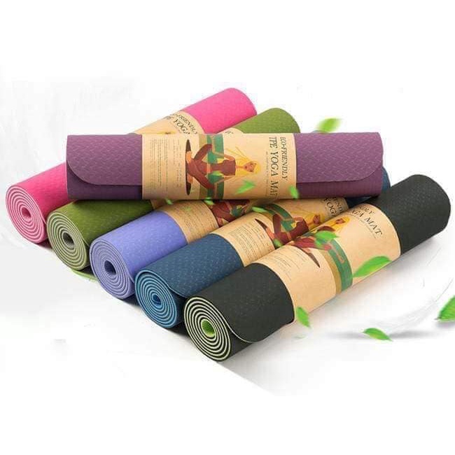 [ Free Ship ] THẢM  YOGA  2 LỚP DÀY DẶN SIÊU ĐẸP CHỐNG TRƠN TRƯỢT