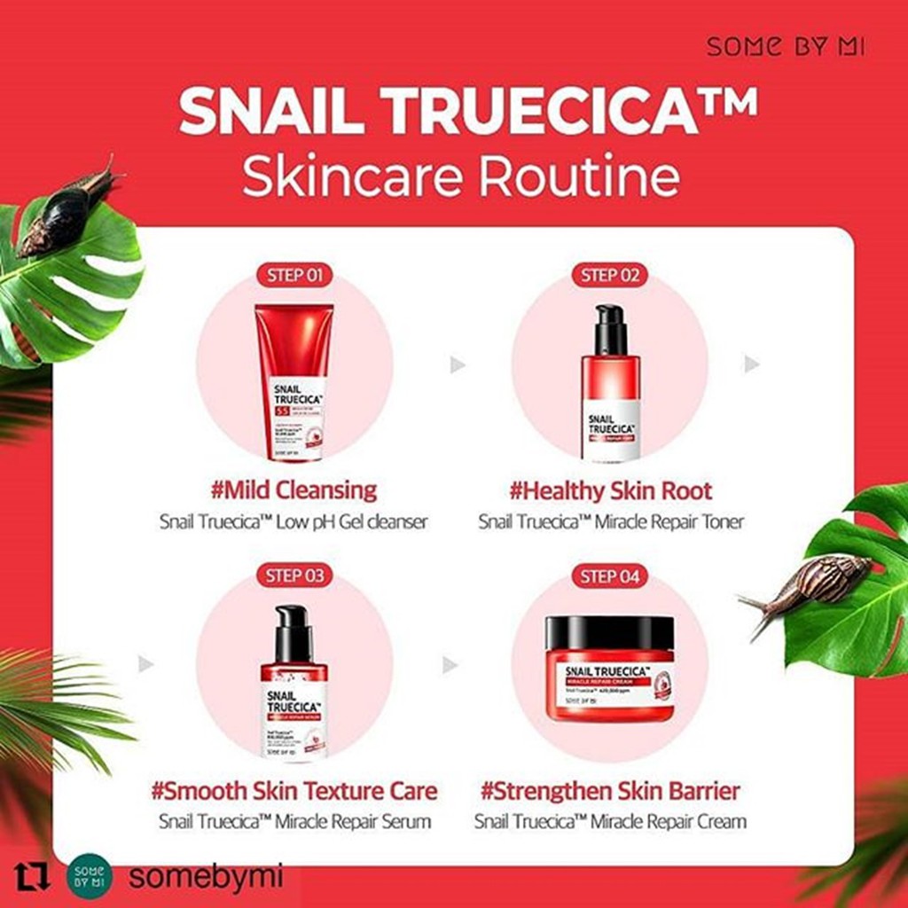 Kem dưỡng Some By Mi Snail Truecica Miracle Repair Cream 60g