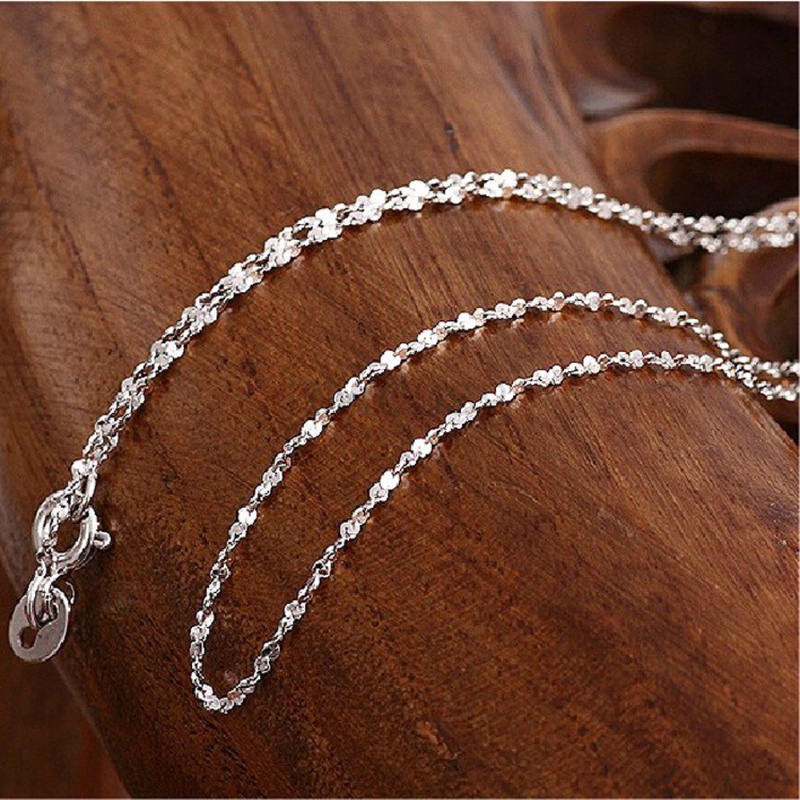 100% Dây chuyền bạc 925 thật 40/45/50/55/60cm Thiết kế khác nhau Chuỗi trang sức thời trang Quà tặng