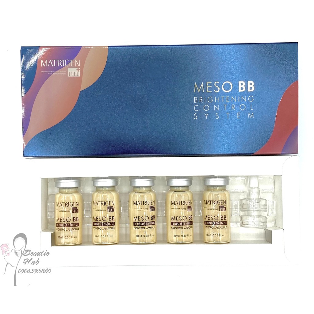 Serum cấy phấn MESO BB MATRIGEN cấy trắng da  Hàn Quốc lọ 5ml dùng trong spa mesowhite BB mẫu mới