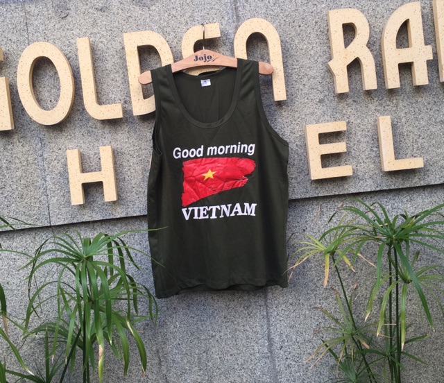 Áo Thun Nam Sát Nách Du Lịch In Logo Good Morning Vietnam - Lucky Girl shop