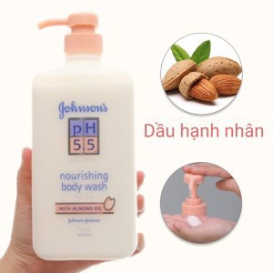 Sữa tắm Johnson's 2in1 pH 5.5/ hạnh nhân 750ml