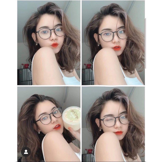 Gọng kính cận mắt tròn nam nữ nhựa dẻo nhiều màu Liupeyewear, form dễ đeo, mã L513 có thể thay mắt cận loạn | BigBuy360 - bigbuy360.vn