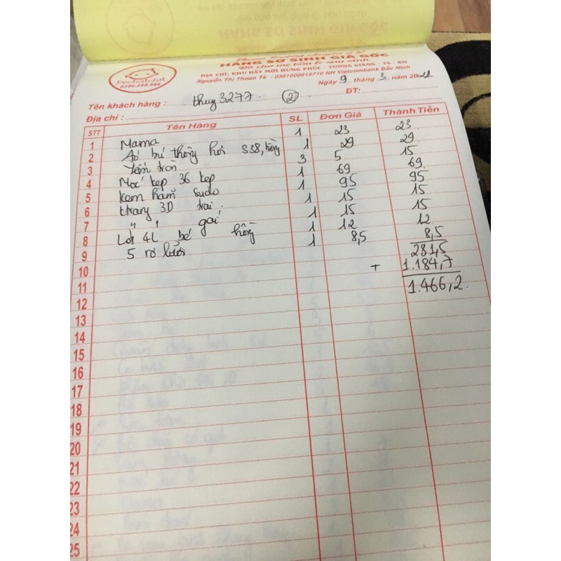 Combo đi sinh 9/3/2021 (số 2)