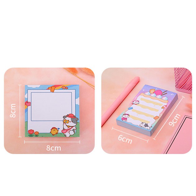 Giấy nhớ cute 80 tờ nhiều màu A0587 mới nhất 2021