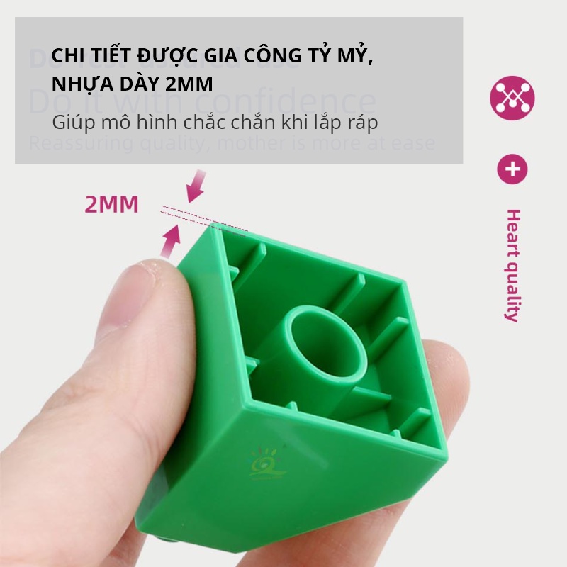 Bộ đồ chơi lego Cutis, bộ lắp ghép nhiều mảnh, giáo dục, phát triển trí thông minh cho bé