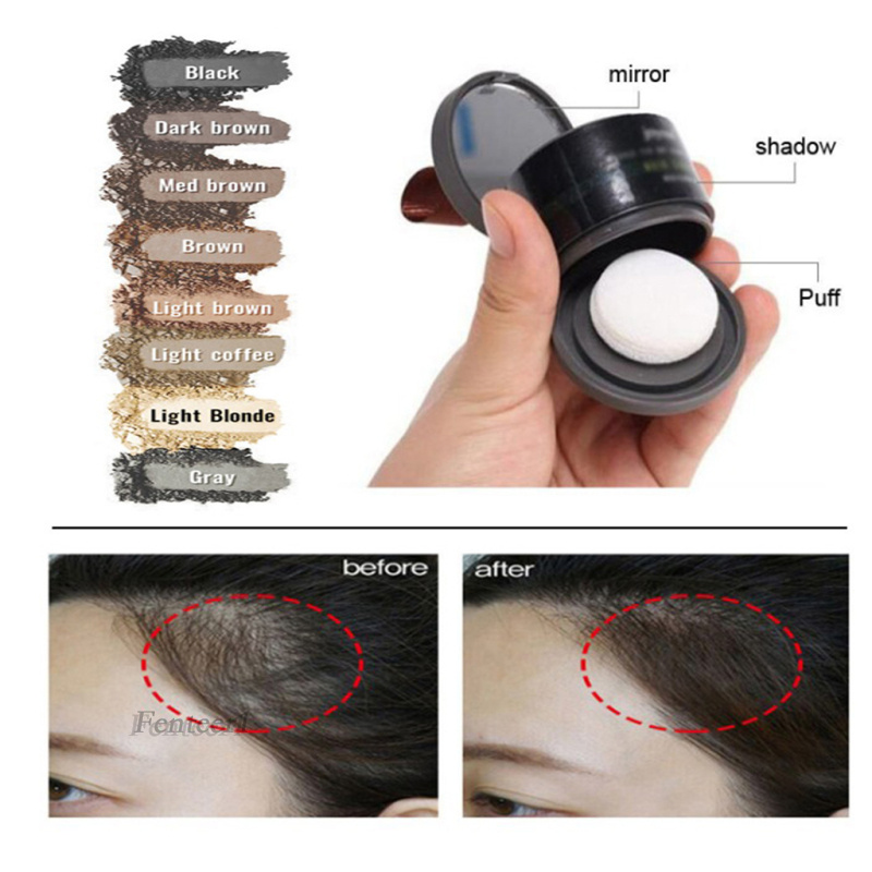 [FENTEER1]4g Hairline Modified Repair Powder Hair Line Roots Cover Concealer Black