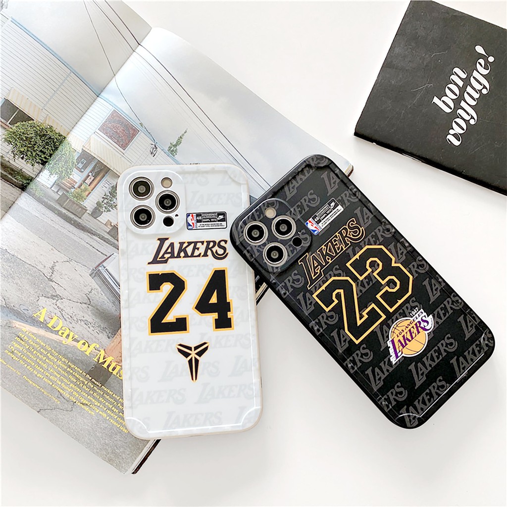 Ốp lưng iphone Lakers bóng cạnh vuông 6/6plus/6s/6splus/7/7plus/8/8plus/x/xr/xs/11/12/13/pro/max/plus/promax