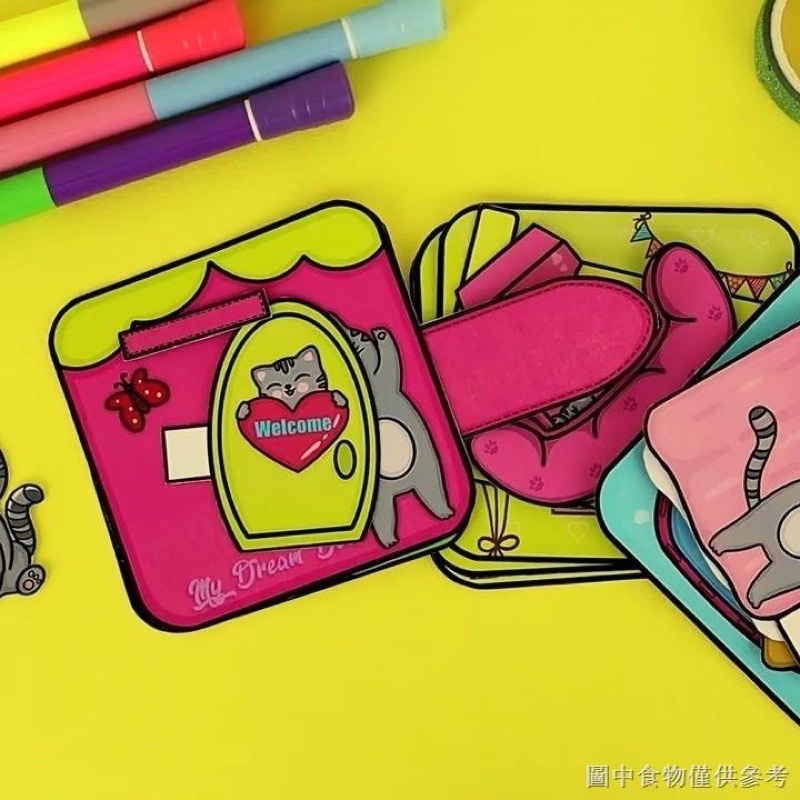 NGÔI NHÀ MÈO CON BÚP BÊ GIẤY