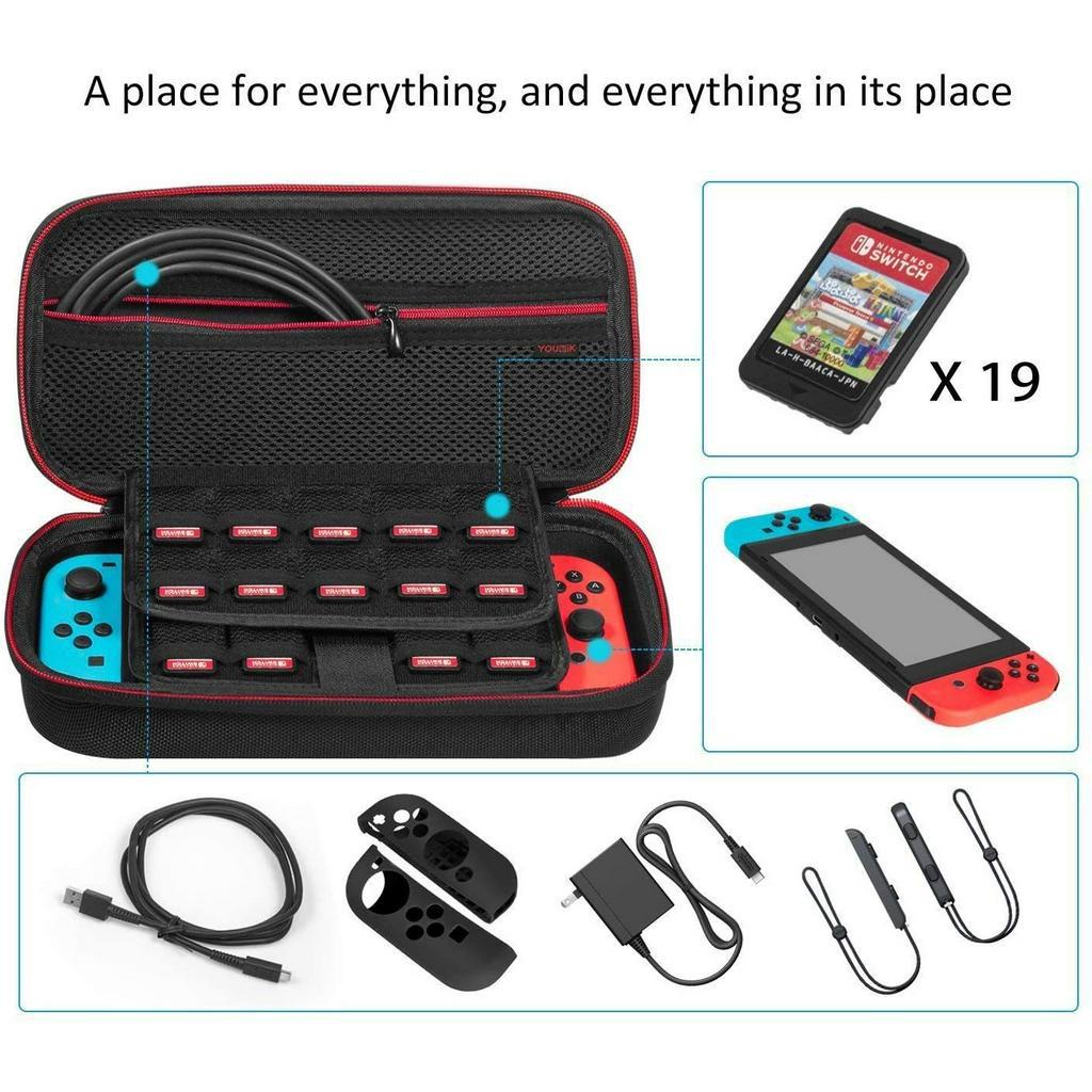 Túi Đựng Bảo Vệ 10 Thẻ Game Và Tay Cầm Cho Máy Chơi Game  Switch