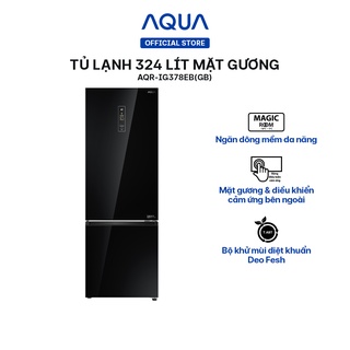 Freeship toàn quốc - tủ lạnh ngăn đông dưới aqua 324 lít aqr-ig378eb