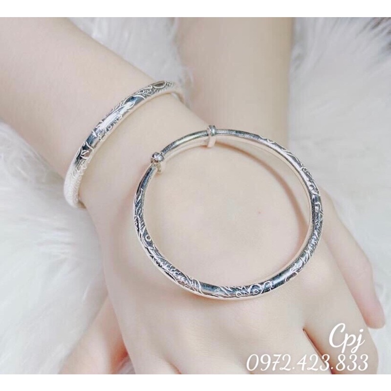 Vòng tay, vòng tay bạc trạm rồng 🐉 rẻ đẹp nhất XƯỞNG BẠC PHƯƠNG CẢNH CPJ