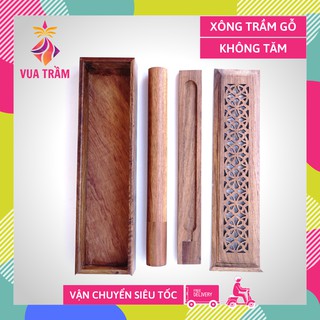 Hộp xông trầm hương nhang không tăm, hộp đốt trầm + Ống nhang + 100 cây trầm