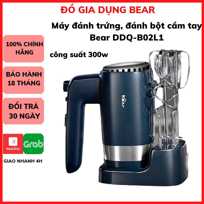 Máy Đánh Trứng Cầm Tay Mini Bear HM-B01V1 (DDQ-B02L1) - Máy Đánh Kem Trộn Bột Cầm Tay Để Bàn_ Bảo Hành 12-18 Tháng