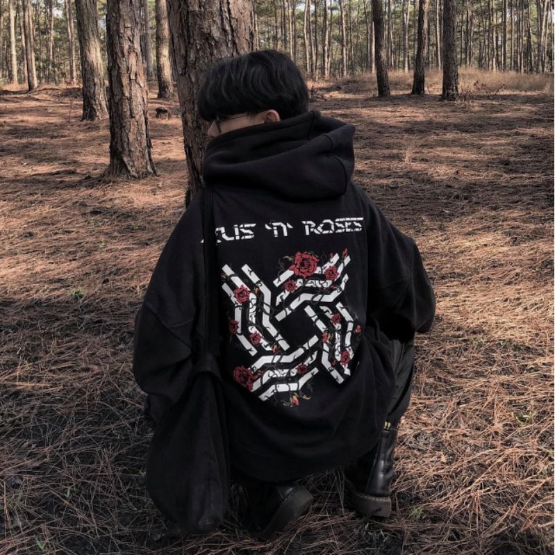 Áo hoodie nam nữ sadboiz rose SS3 unisex chuẩn chính hãng, áo hoodie nỉ sadboizaintcry local brand nam nữ