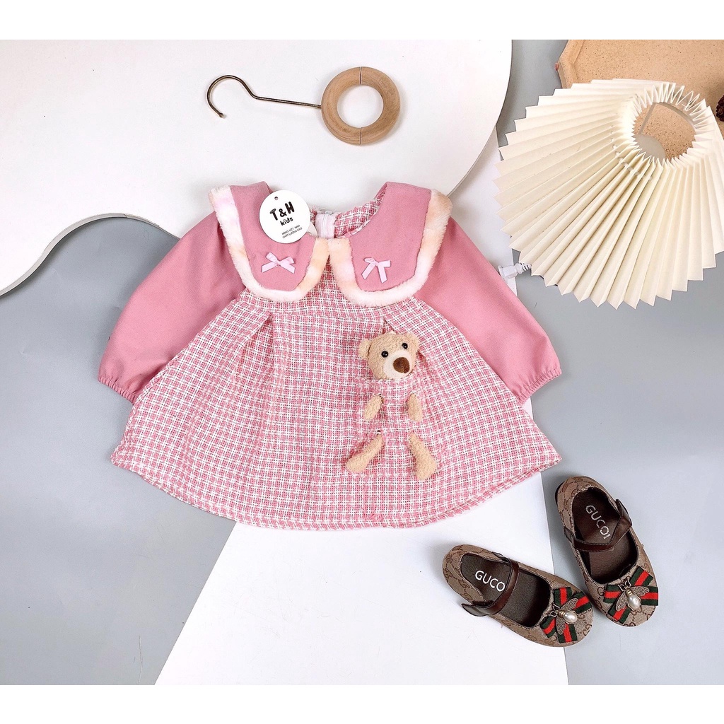 Váy dạ tặng gấu siêu kute cho bé gái - VDTG