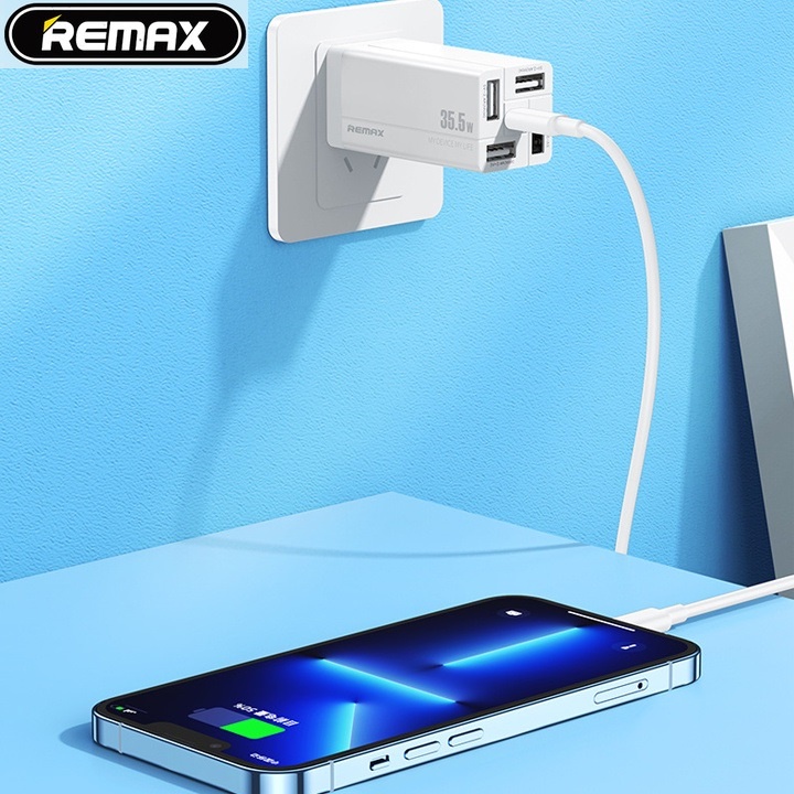 Củ Sạc Nhanh Đa Năng 5 Cổng Remax RPP-U66 công suất 35.5W  CHỐNG CHÁY NỔ 2.4A - SẠC NHANH Quick Charge