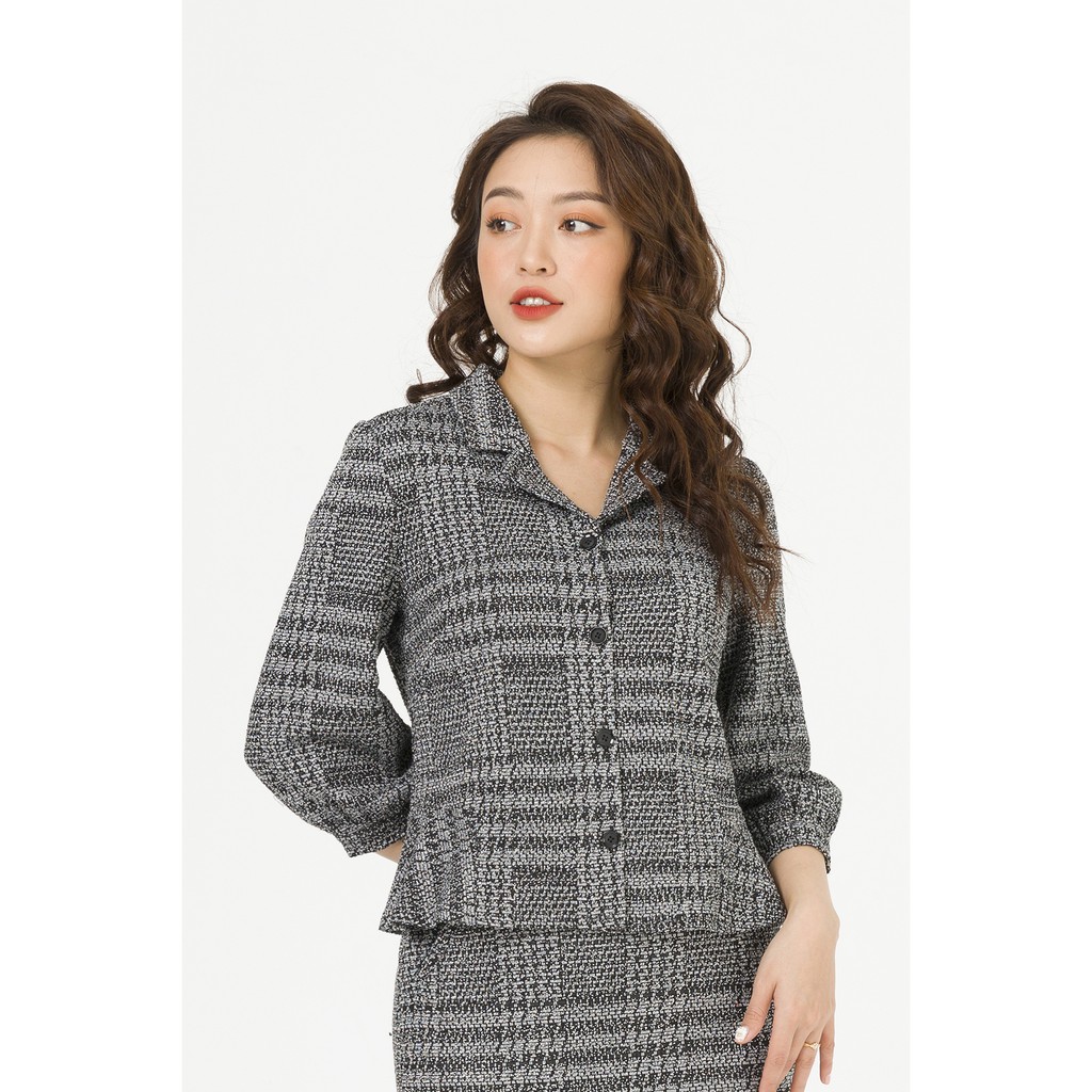 Áo sơ mi nữ cổ 2 ve LAMER L61H19T055