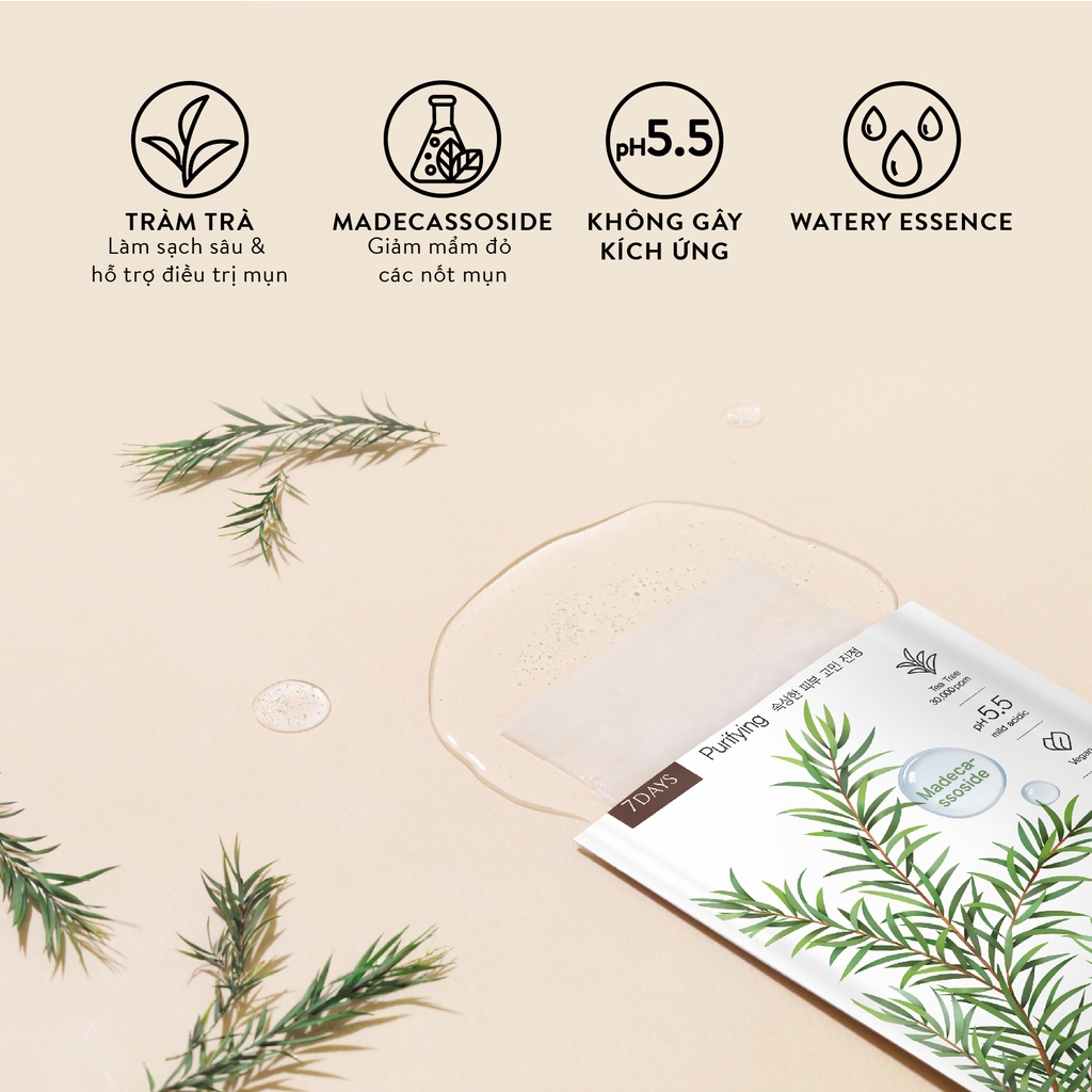 Mặt Nạ 7 Ngày Tinh Chất Thiên Nhiên Ariul 7days Mask 23g - Lollyybeauty