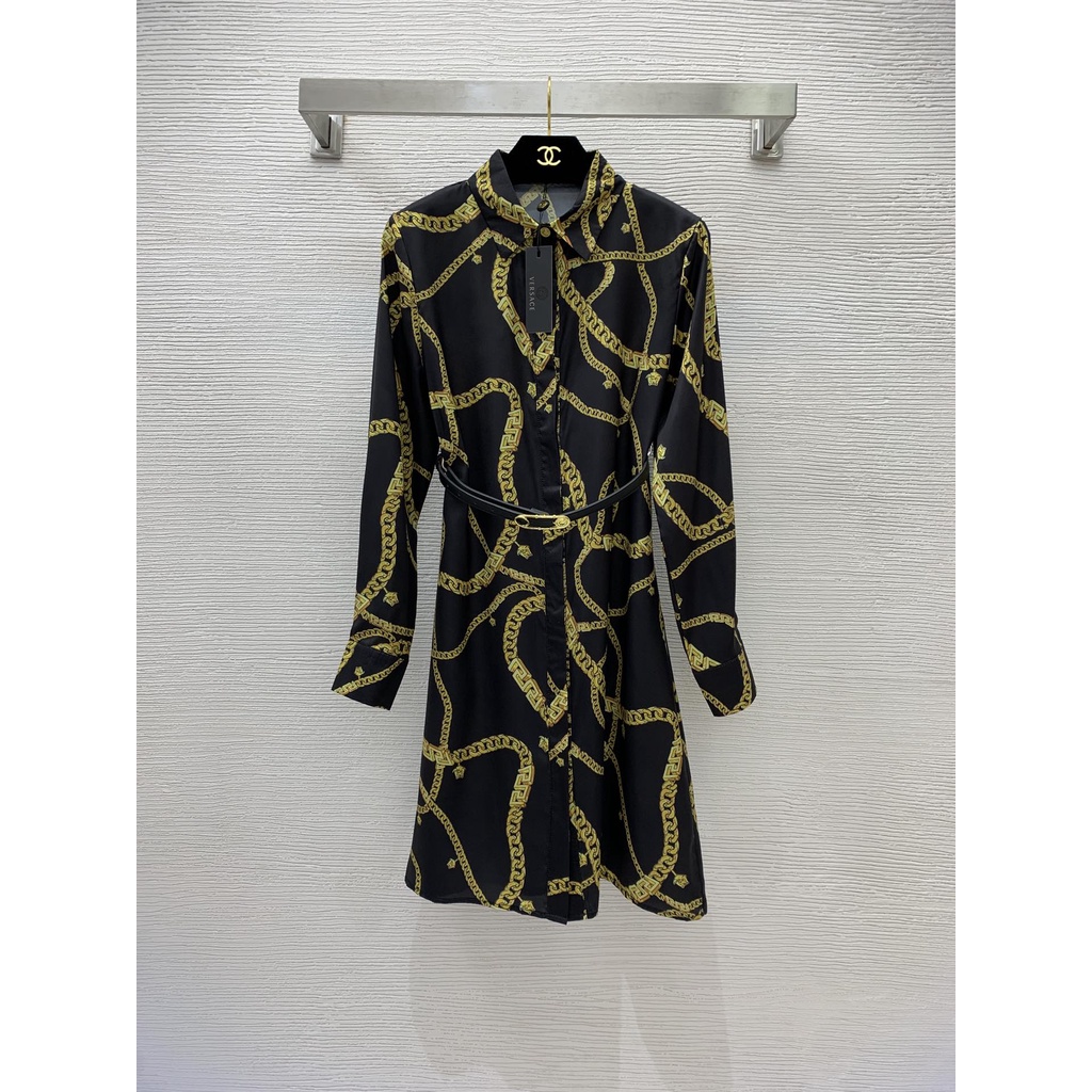 Váy sơ mi nữ thời trang cao cấp Versace phong cách thời thượng, thanh lịch...