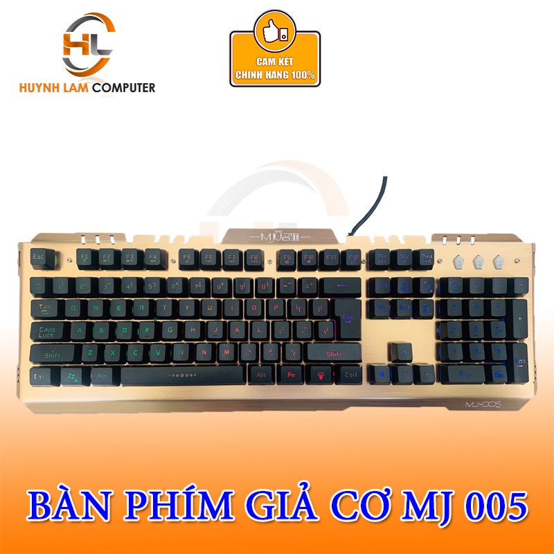 Bàn phím giả cơ chuyên game MJ 005 Led 7 màu cực đẹp hãng phân phối