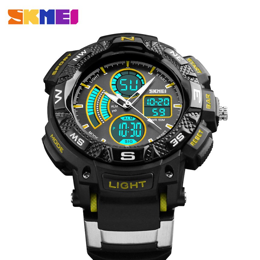 Đồng Hồ Nam Điện Tử Thể Thao Pin Nhật, Kháng Nước SKMEI - 1211YL - Hàng Chính Hãng