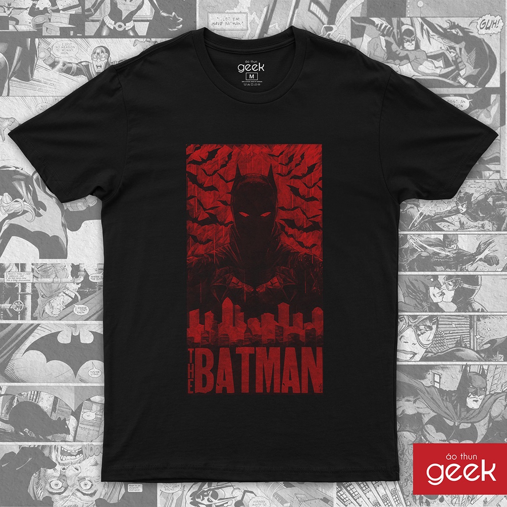 Áo thun hình The Batman - Vengeance - 02 sắc nét, 100% Cotton vải dày, siêu mịn.