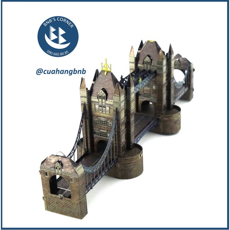 DIY Mô hình kim loại cầu tháp London - Tower Bridge tự lắp ráp