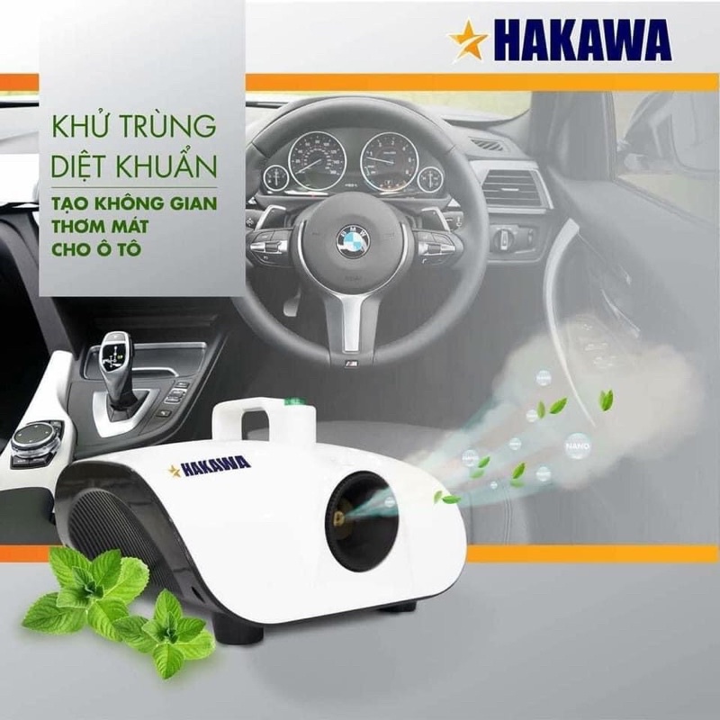 Máy xịt Khử Khuẩn HAKAWA Nhật Bản, tặng kèm 1L Dung dịch Khử Khuẩn