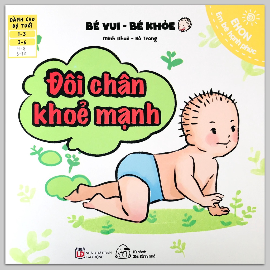 Sách - Ehon Bé Vui - Bé Khỏe (1-6 tuổi) - Đôi Chân Khỏe Mạnh