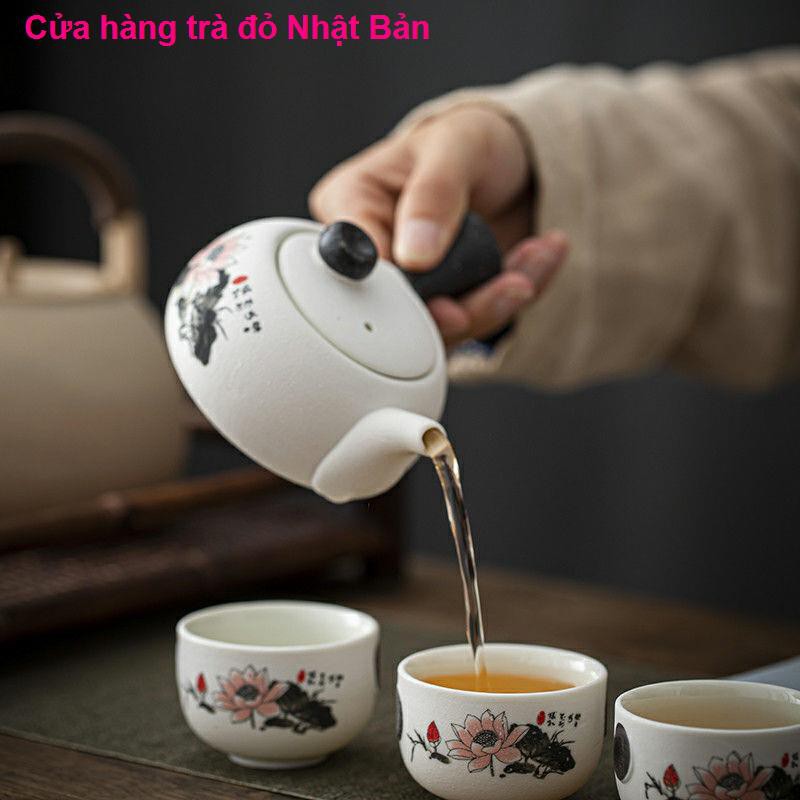 gốm kung fu bộ quà tặng hộp bông tuyết bên ấm trà bát cốc Trung Quốc cung cấp đặc biệtống hút inox1