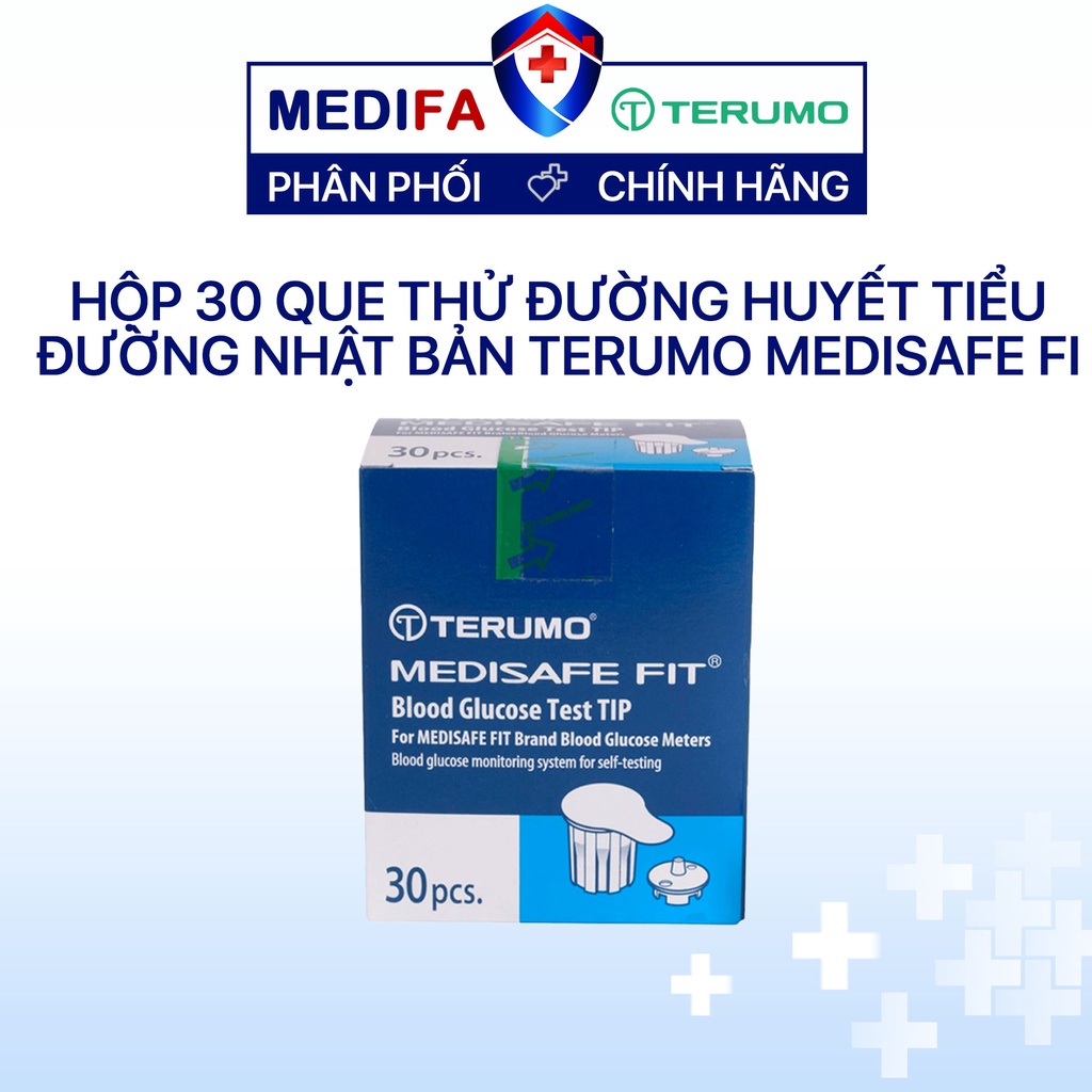 Hộp 30 Que thử đường huyết Nhật Bản - Terumo Medisafe Fit chính hãng, an toàn