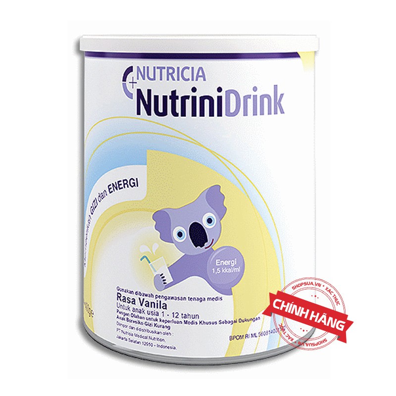 Sữa bột nutrinidrink vị Vani 400g DATE 2022