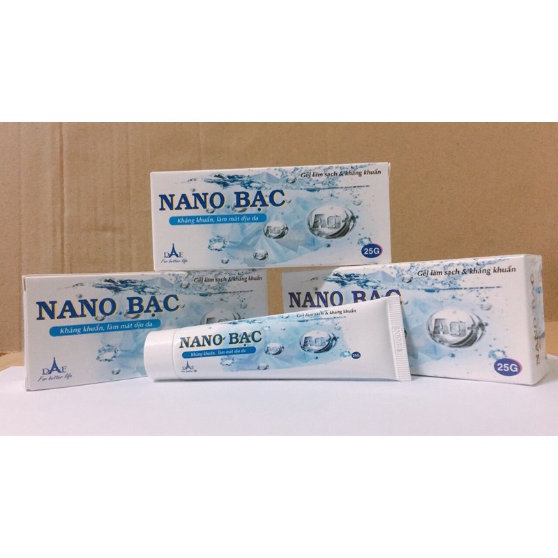 Gel làm sạch và kháng khuẩn NANO BẠC làm dịu da 25g
