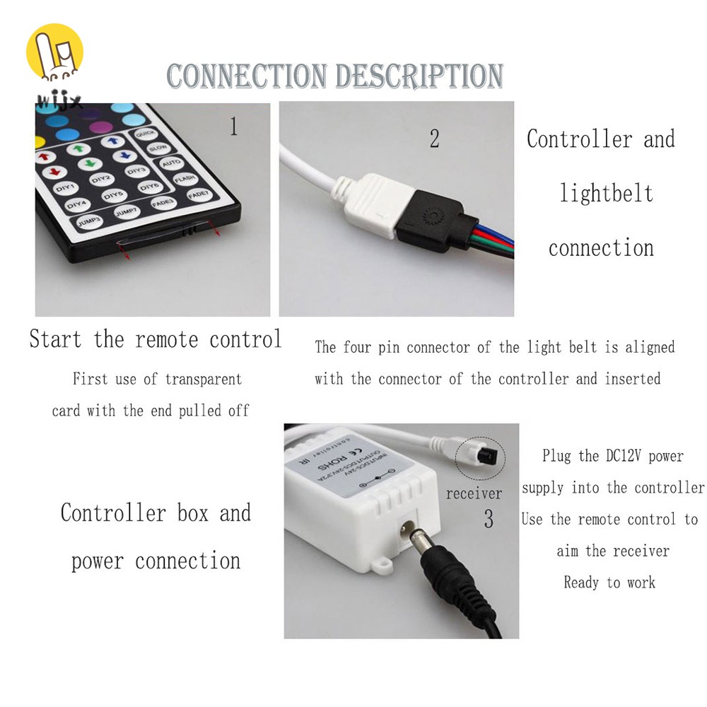 Dây Đèn Led Nhiều Màu Sắc Điều Khiển Từ Xa Kết Nối Bluetooth Phong Cách Hàn Quốc Dùng Để Trang Trí Nhà / Tiệc Tùng / Bar. My