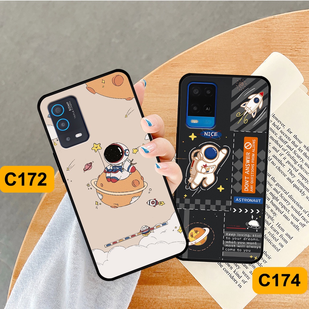 Ốp Oppo A54 / A55 in hình astronaut, phi hành gia vũ trụ hottrend, độc đáo, cá tính.