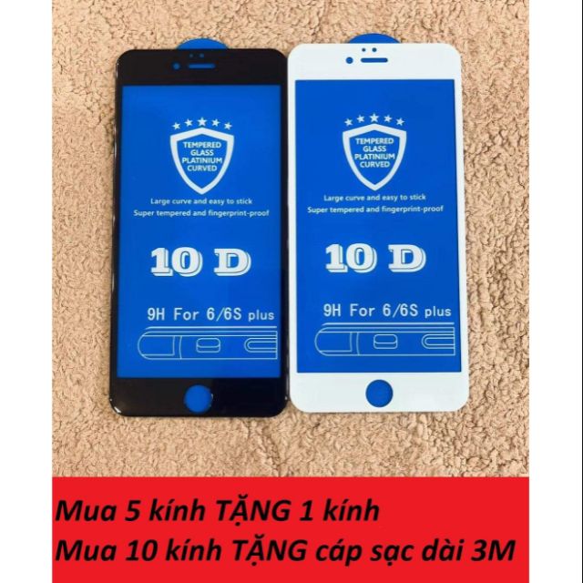 Kính Cường Lực 10D Cho Iphone FULL Màn Hình