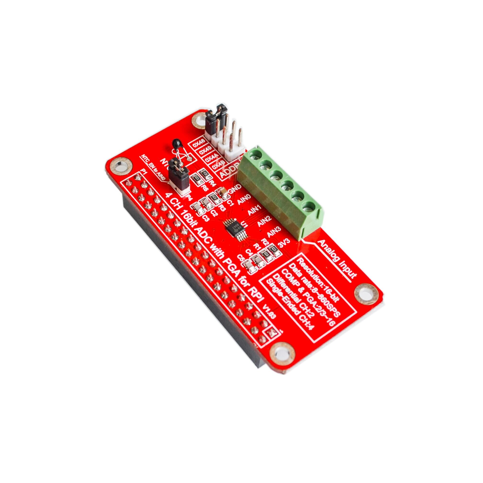 Mô Đun Chuyển Đổi 3.3v Ads1115 Adc Cho Raspberry Pi 3 / 2 / B + / I2C Rpi Ads1115 Adc