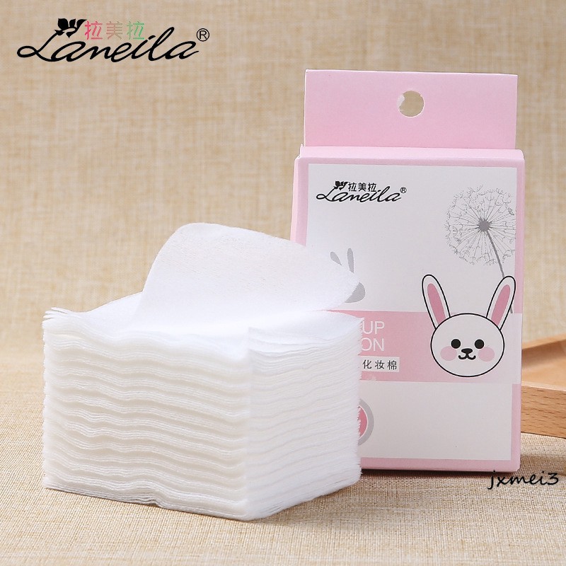 Lamella Pearl Revitalizing Cotton Pads, Makeup Remover And Nail Remover Pads, Disposable Face Towels, Boxed 80 Pieces
