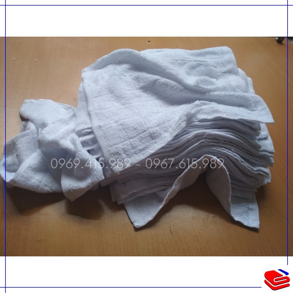  Khăn trắng nhỏ đa năng lau chùi mọi thứ, 100% cotton tự nhiên, bán rẻ xin đánh giá