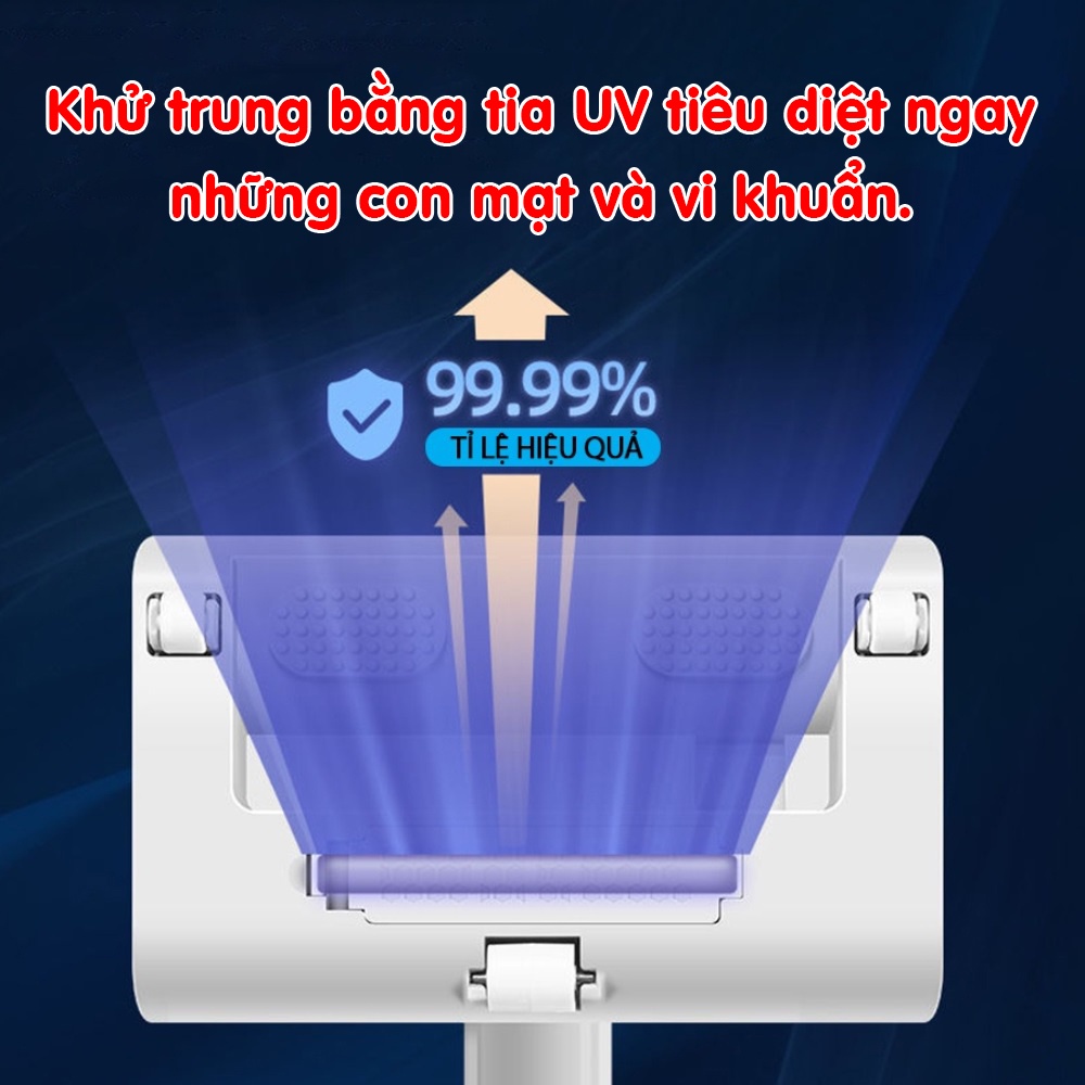 Máy hút bụi cầm tay không dây Giường nệm đệm diệt khuẩn uv hút ẩm bằng không khí nóng Genz.Ehome