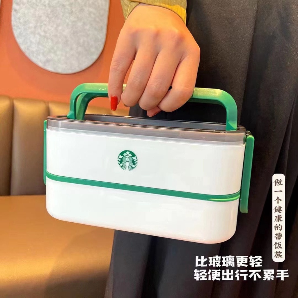 Hộp Đựng Cơm Trưa Giữ Nhiệt 6-8h S.tarbucks Giúp Thức Ăn Luôn Ngon Miệng Chất Liệu Thép 304 Hàng 2 Lớp Chính Hãng