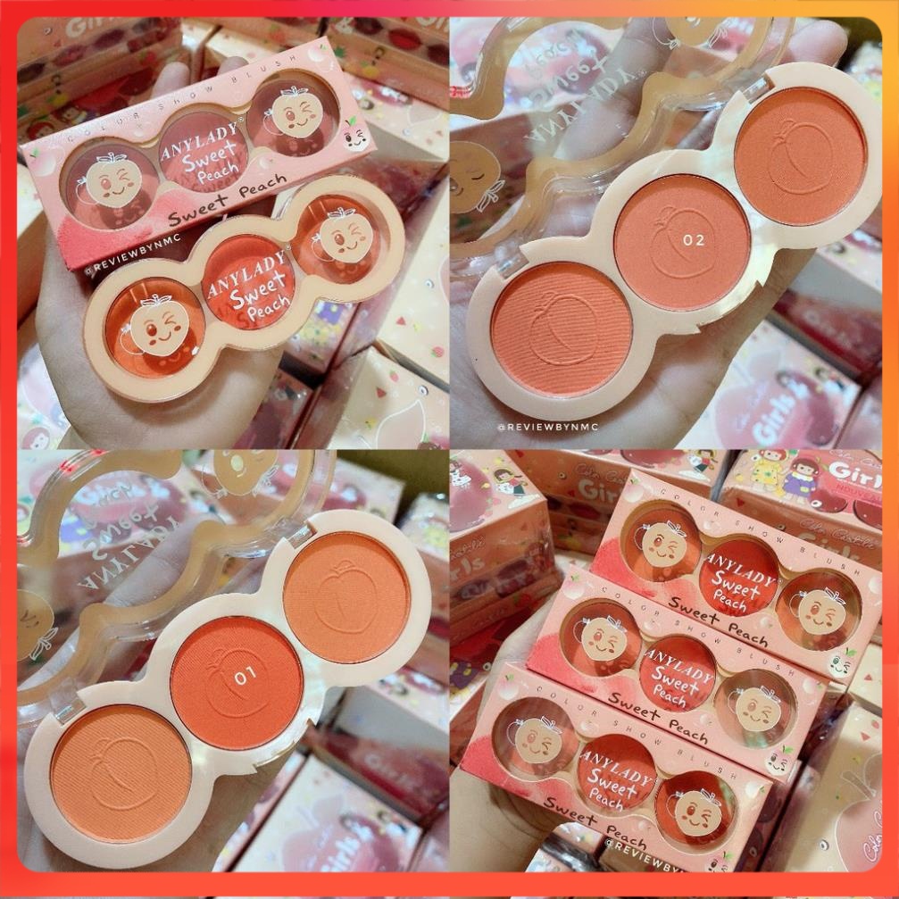 Má hồng 3 ô tròn ❤️  Any Lady Sweet Peach❤️ | BigBuy360 - bigbuy360.vn