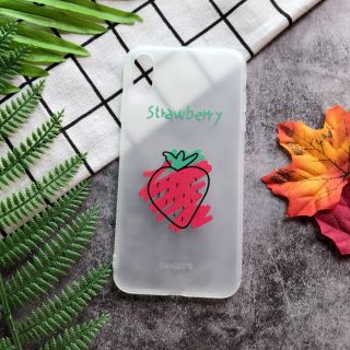 Ốp lưng iphone dâu tây strawberry trong - Ốp đôi iphone 6 6plus 6s 6splus 7 7plus 8 8plus x xs xsmax