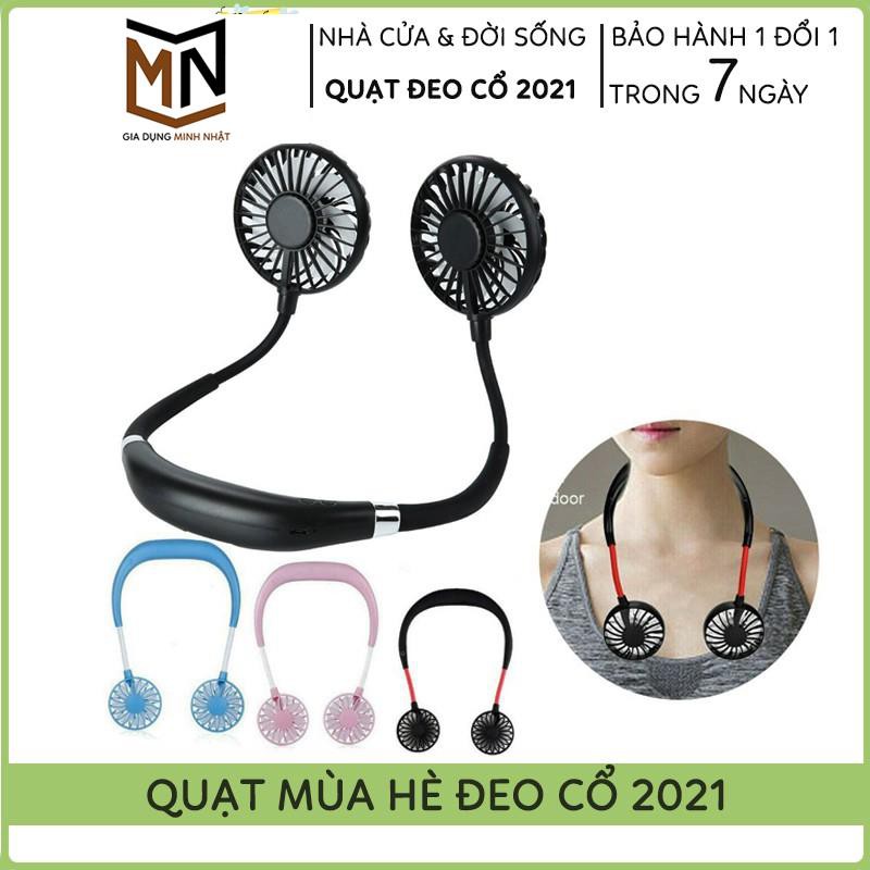 🌦️ Siêu Hot 🌦️ Quạt Mini quàng cổ siêu Cu Te Tích Điện Gấp Gọn, Điều Chỉnh Hướng Theo Ý Muốn Tiện Dụng Cho Mùa Hè 2021