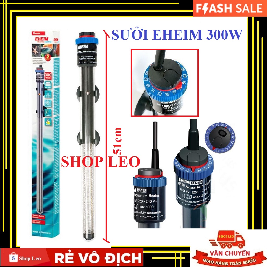 Sưởi Eheim cao cấp  - máy Sưởi hồ cá bảo hành chính hãng 3 năm - phụ kiện cá cảnh - shopleo