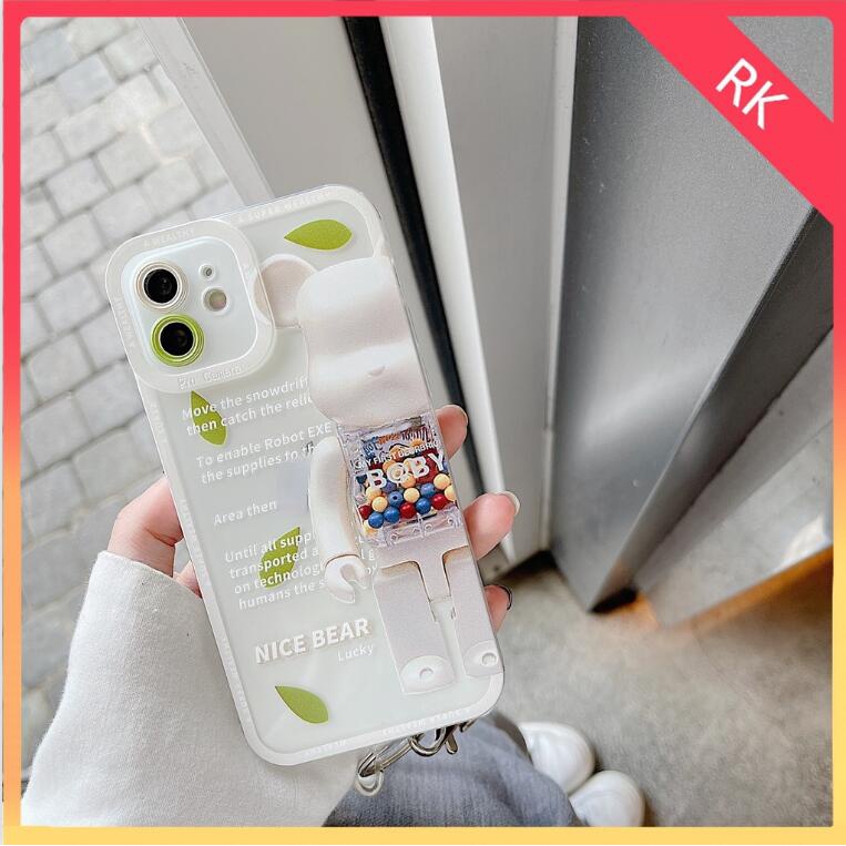 Ốp lưng iphone Ốp lưng iphone Ốp điện thoại hình gấu bearbrick cho iphone 6plus/6/6splus/7/7plus/8/8plus/x/xs/11/12/pro/max/plus/promax RK CASE